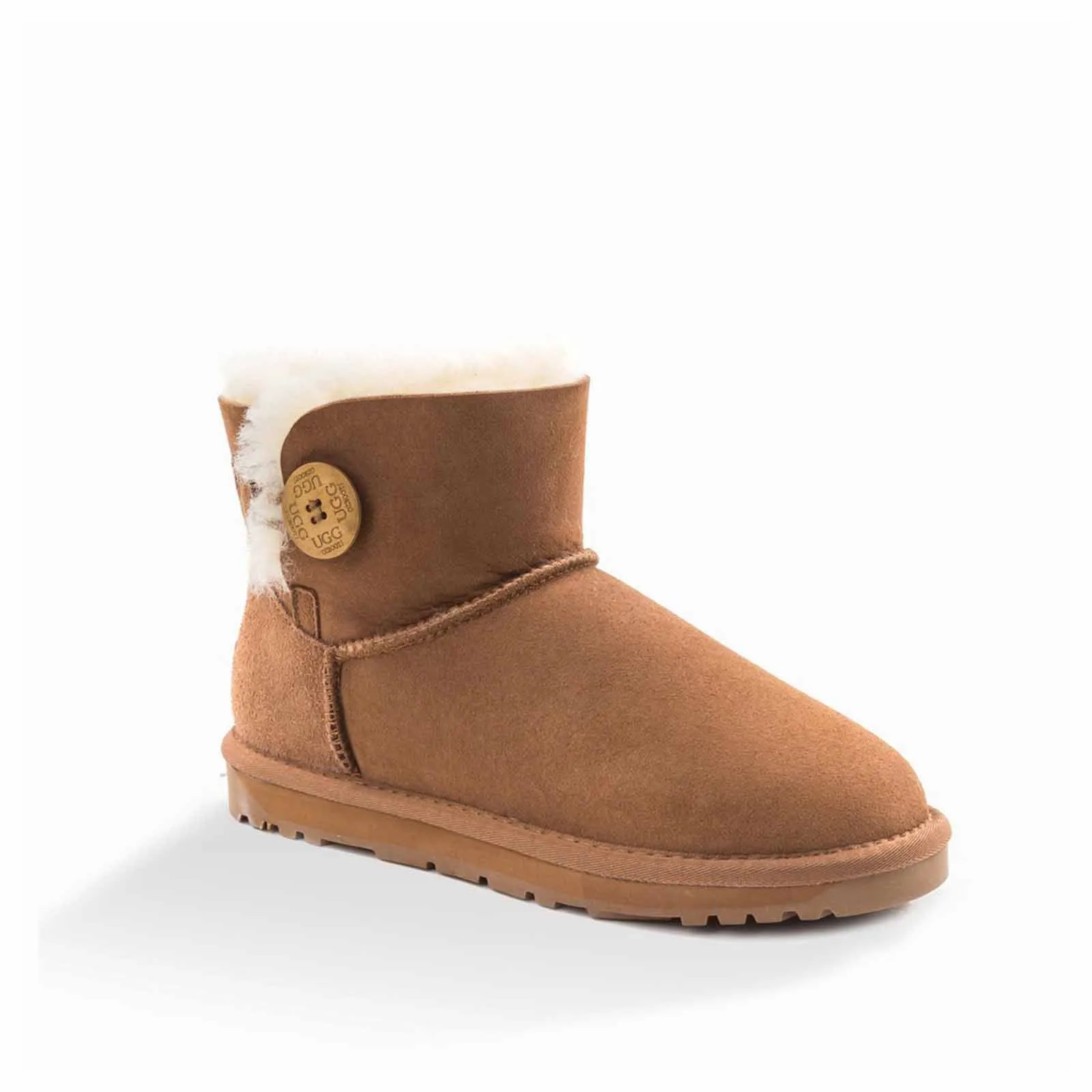 Ugg Boots Classic Mini Button Chestnut 41