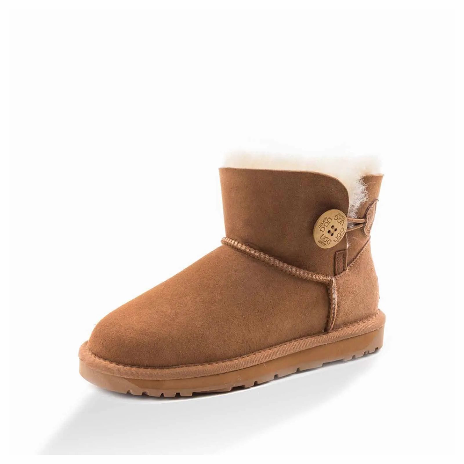 Ugg Boots Classic Mini Button Chestnut 41