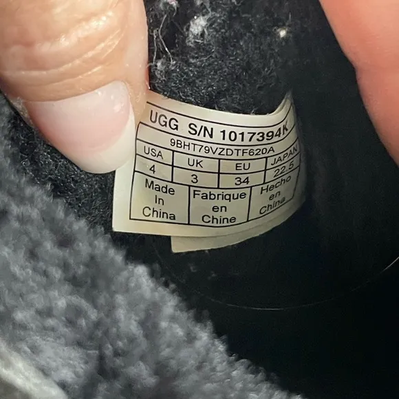 UGG Boots kids Bailey bow II Black Sz4
