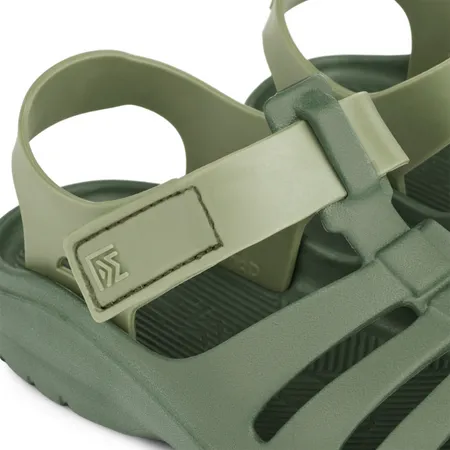 UK 4 Beau Two-Toned Green Sandals
