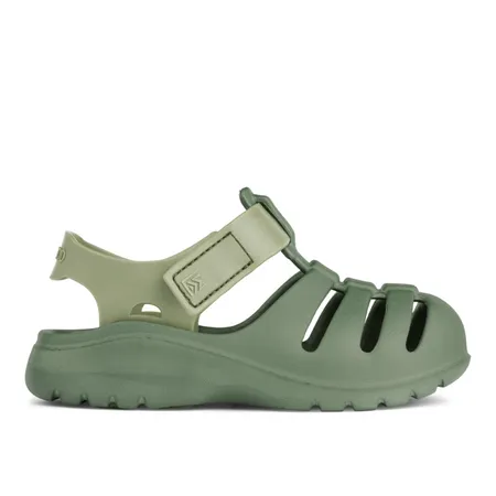 UK 4 Beau Two-Toned Green Sandals