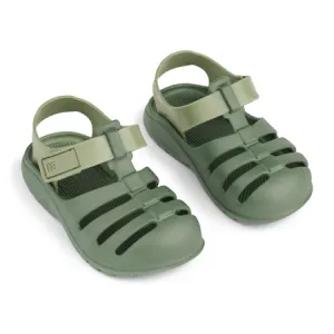 UK 4 Beau Two-Toned Green Sandals