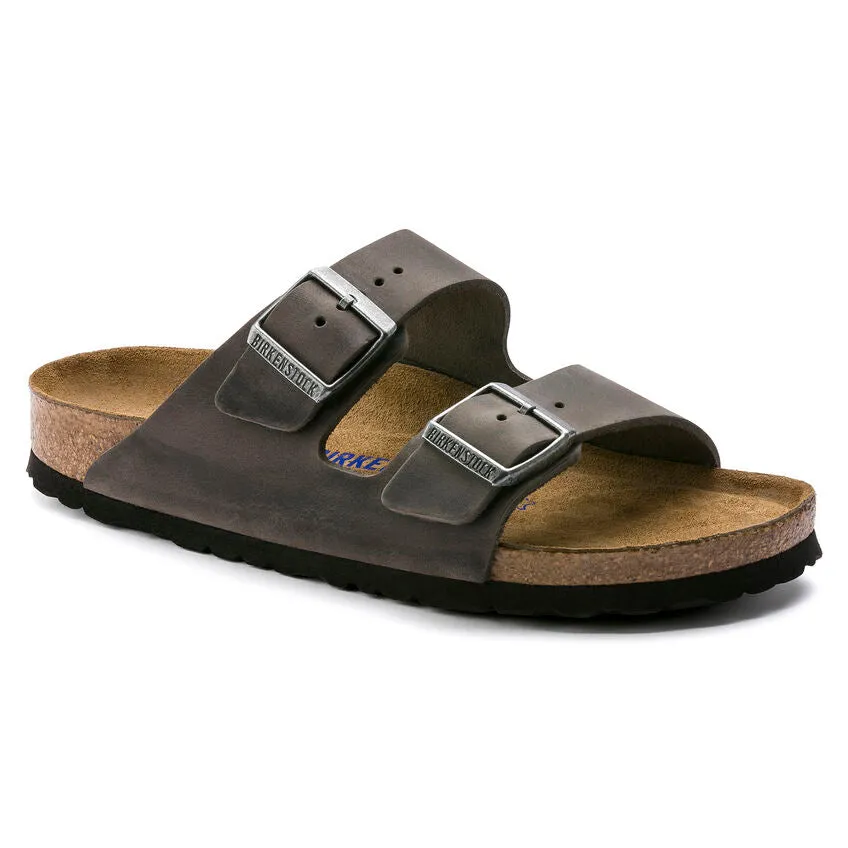 UNISEX BIRKENSTOCK ARIZONA SOFT FOOT BED OILED LEATHER | IRON
