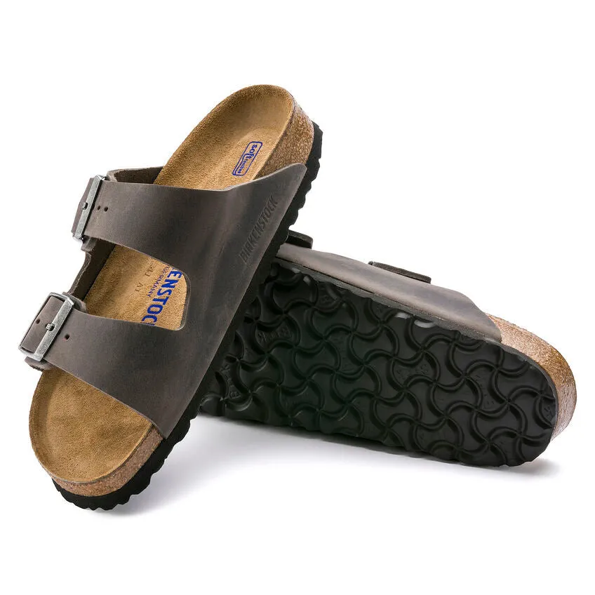 UNISEX BIRKENSTOCK ARIZONA SOFT FOOT BED OILED LEATHER | IRON