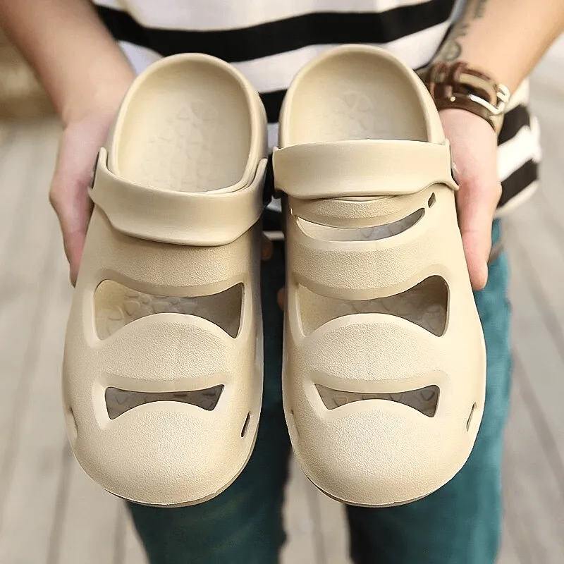 Unisex Soft Hollow Clogs Slippers / Outdoor Rubber Crocs - SF0640