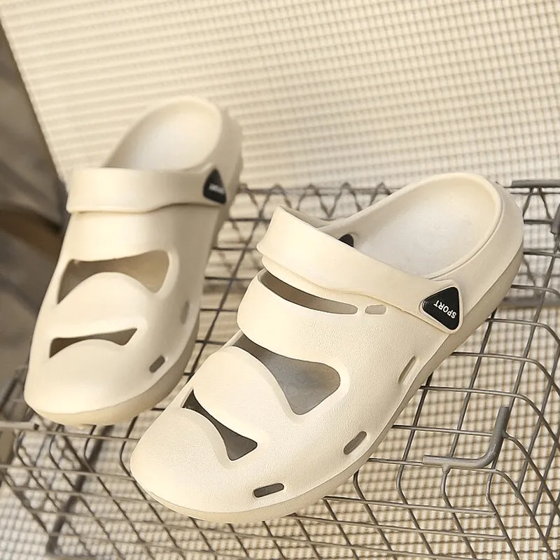 Unisex Soft Hollow Clogs Slippers / Outdoor Rubber Crocs - SF0640