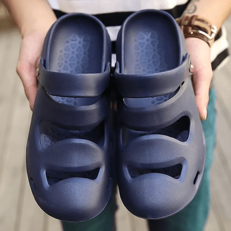 Unisex Soft Hollow Clogs Slippers / Outdoor Rubber Crocs - SF0640