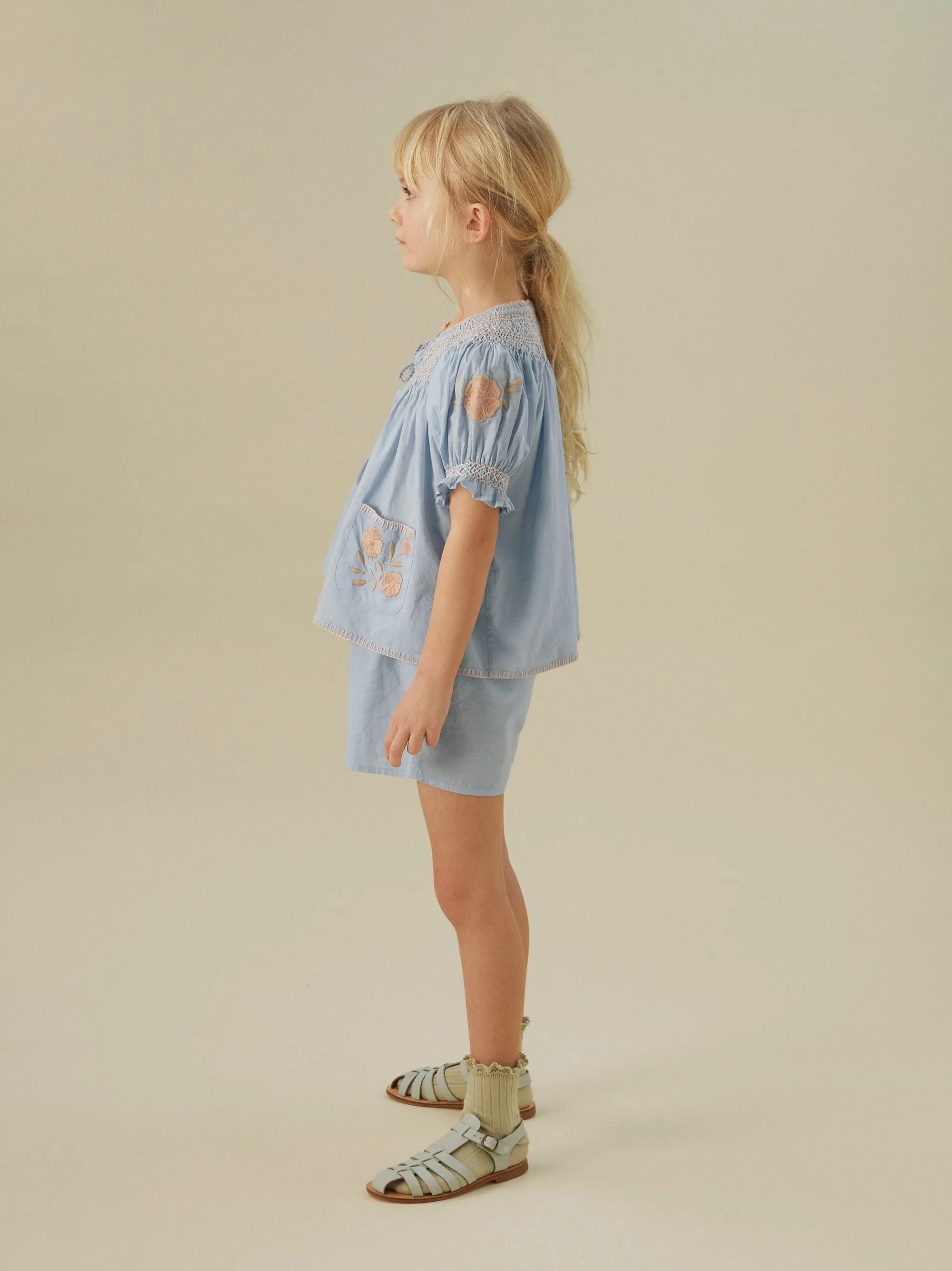Verna Short Set, Blue Jay