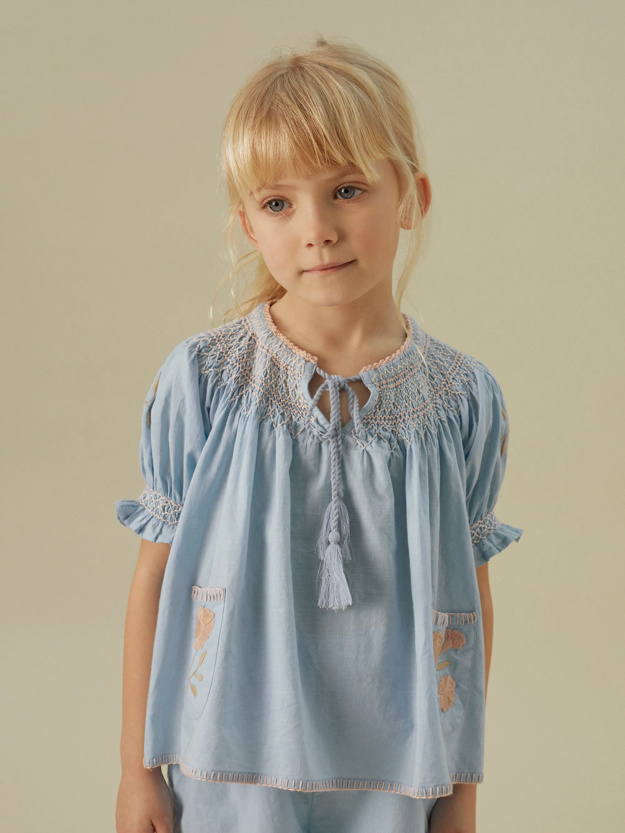 Verna Short Set, Blue Jay