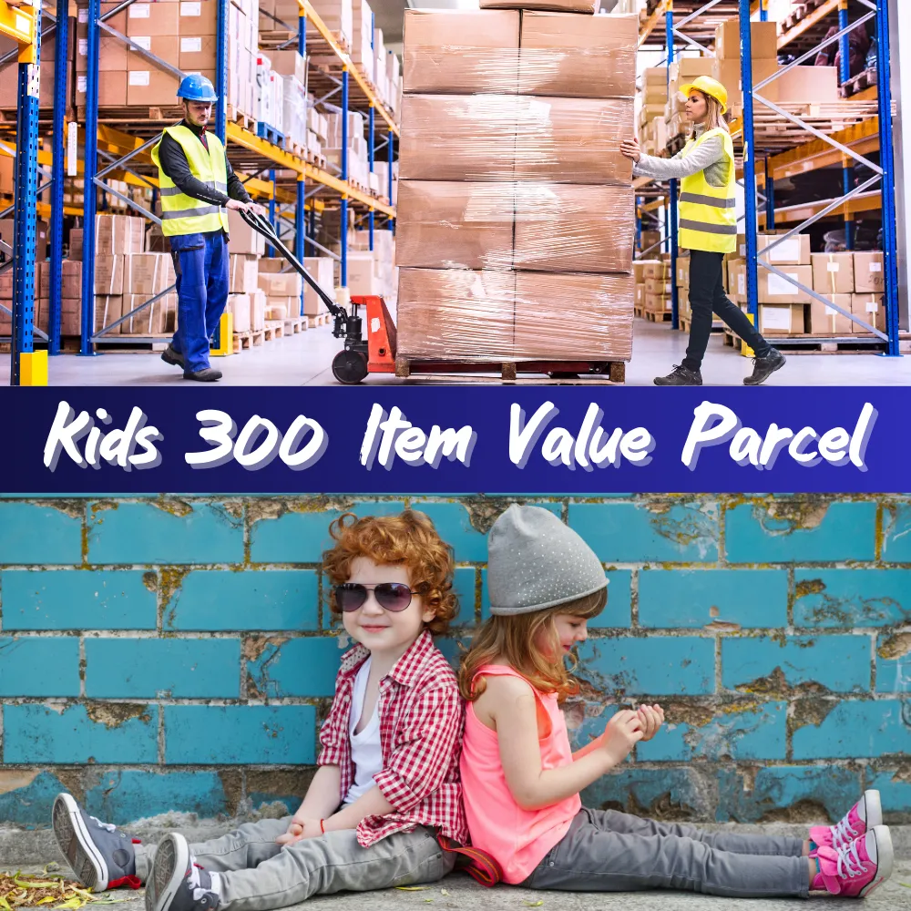 WHOLESALE KIDS VALUE CLEARANCE ALL SEASON PARCEL OF 300 ITEMS