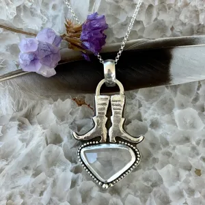Witchie Woman - Ice crystal faceted gem necklace