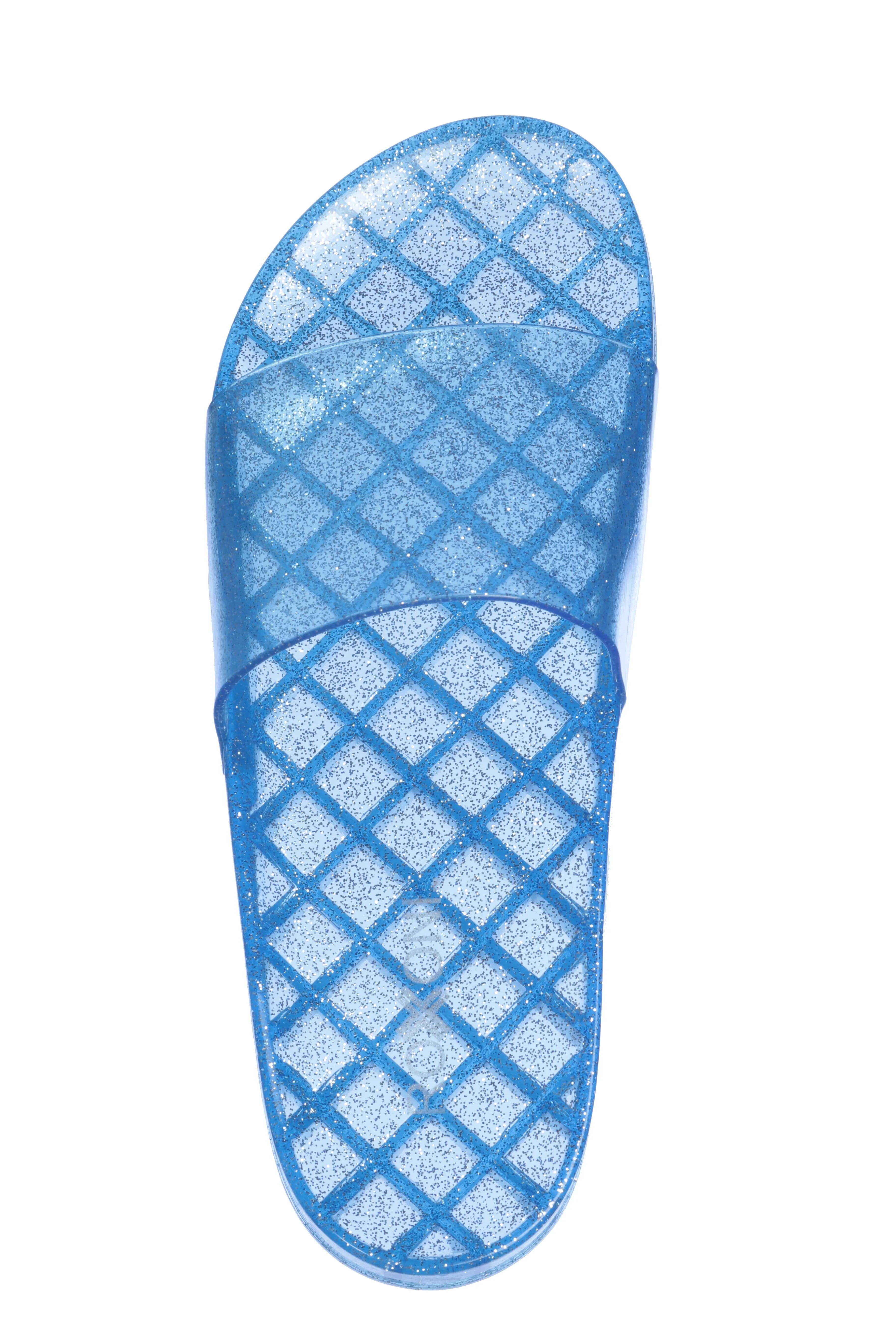 Women's Jelly Glitter Pool Slide Sandals