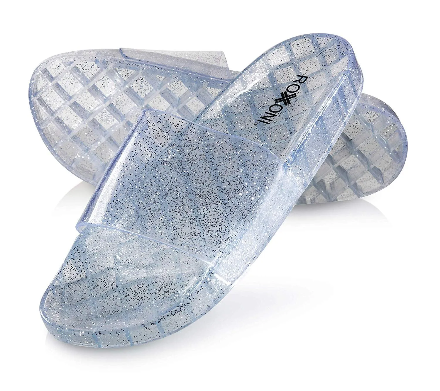 Women's Jelly Glitter Pool Slide Sandals