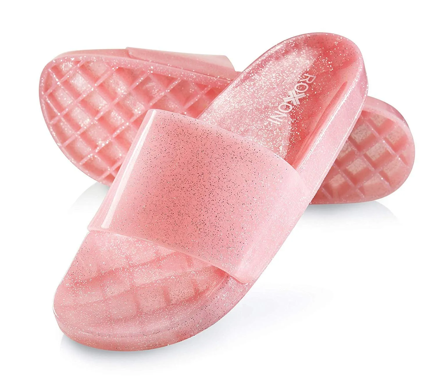 Women's Jelly Glitter Pool Slide Sandals