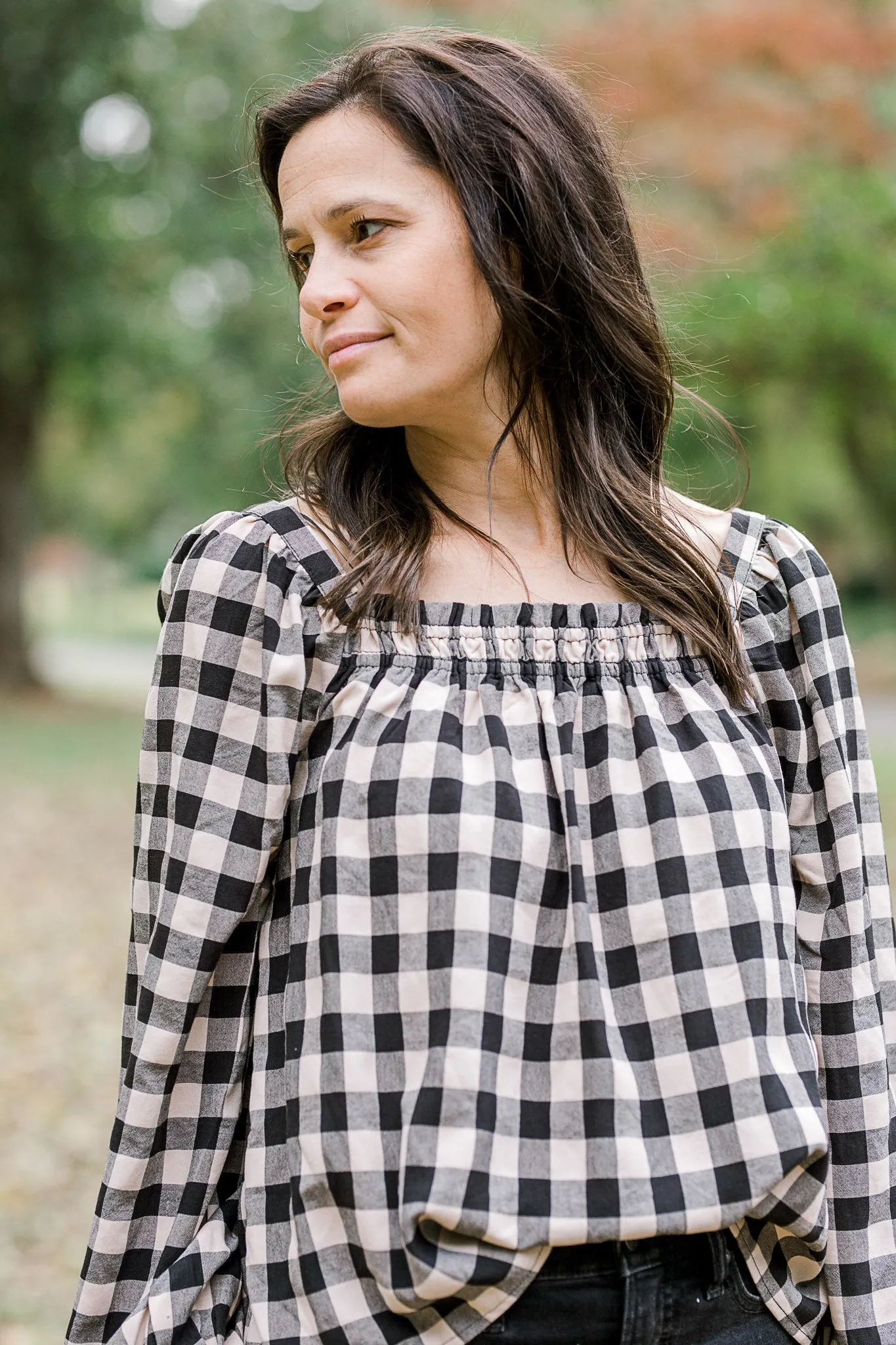 X Plaid for Fall Top