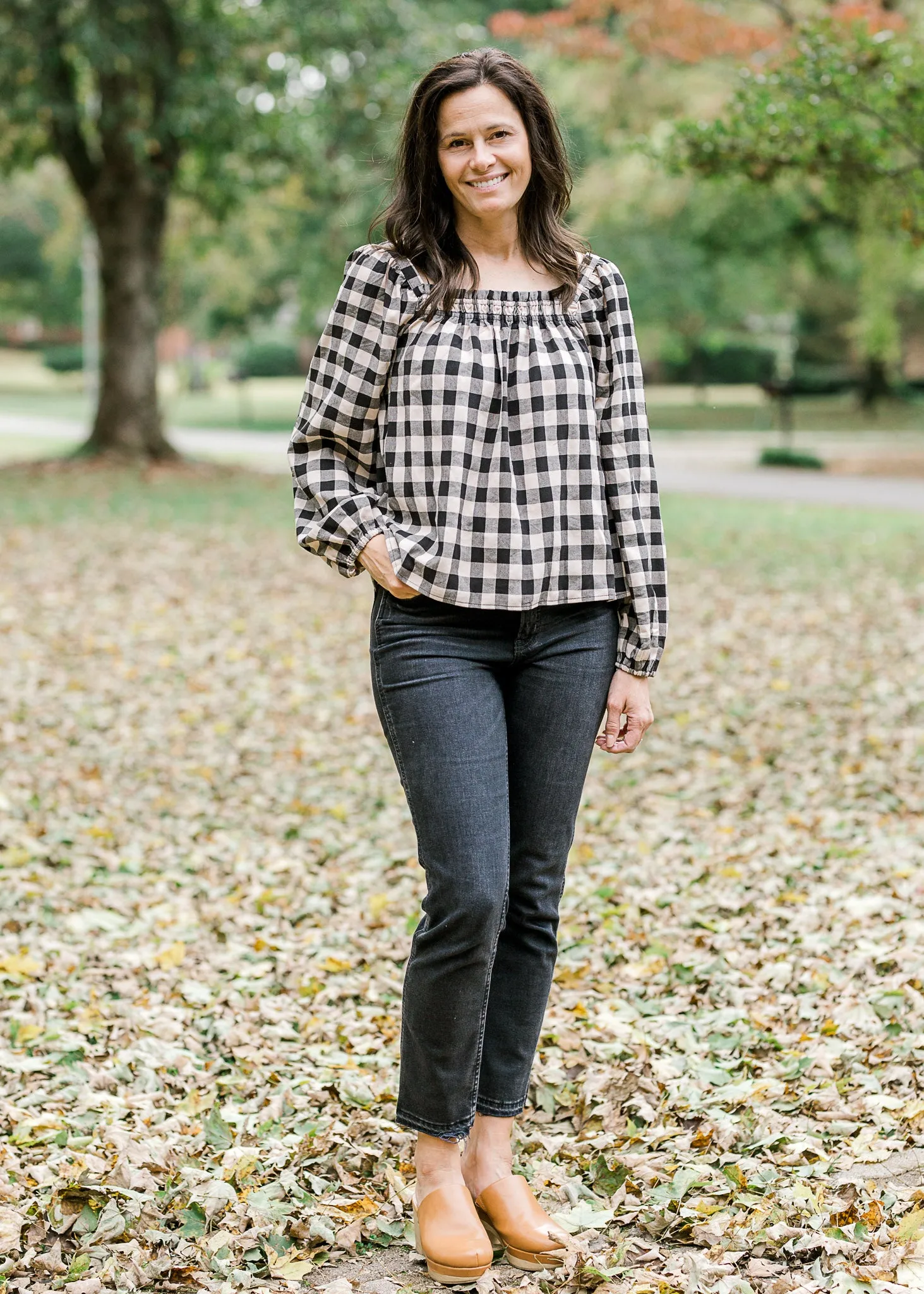 X Plaid for Fall Top