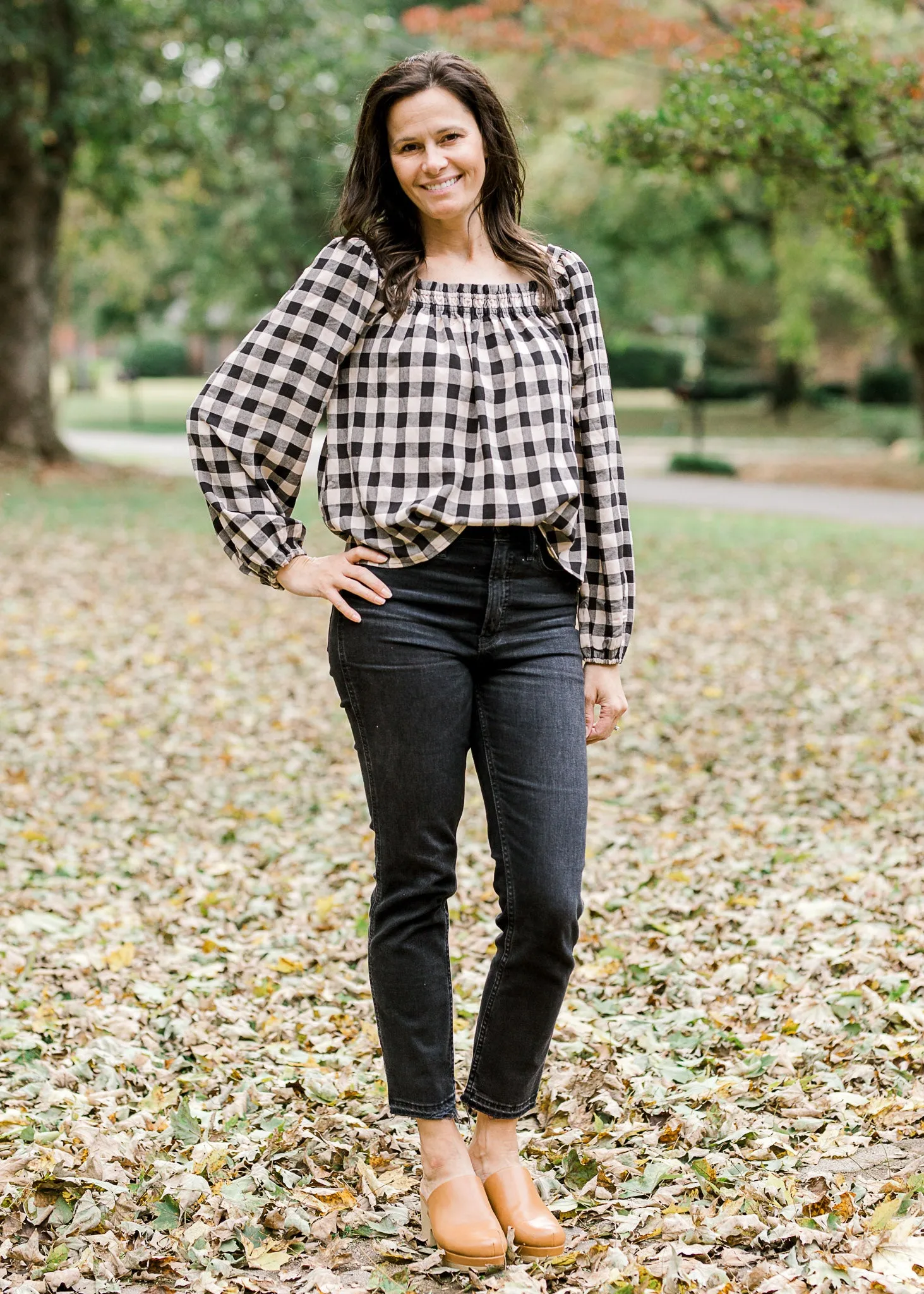 X Plaid for Fall Top
