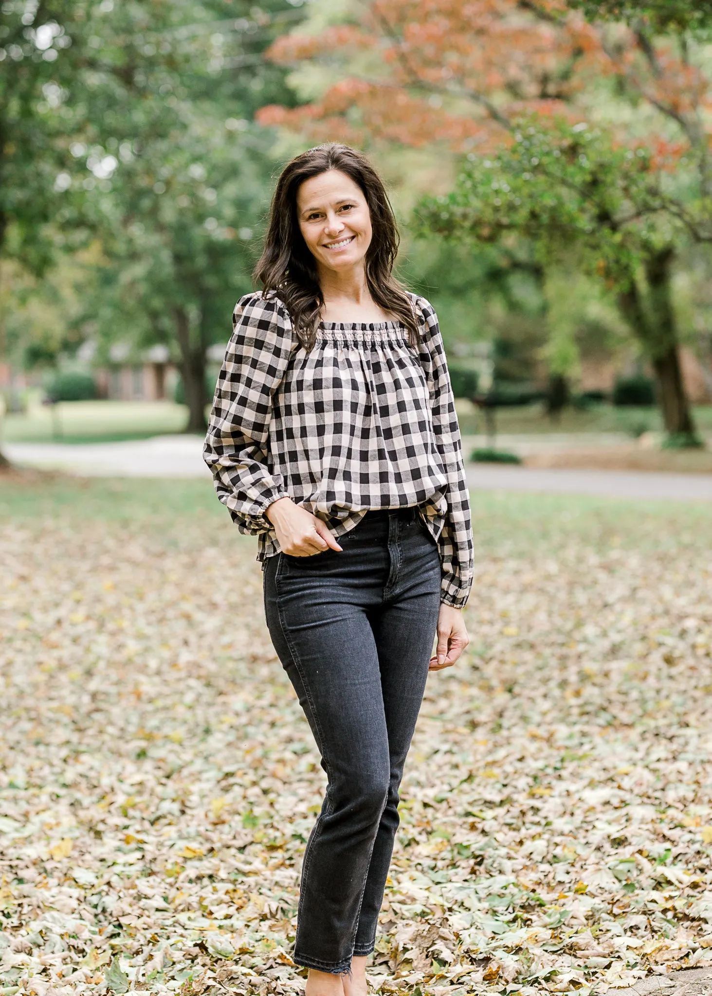 X Plaid for Fall Top