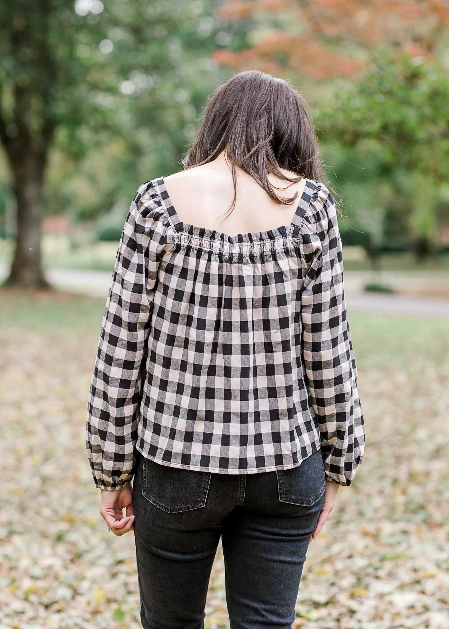 X Plaid for Fall Top